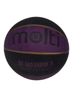 molti Basketball Ball Gr 5 rutschfest Streetball Freizeitspielball Lila-Schwarz