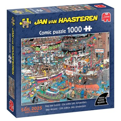 Jan van Haasteren, Step Aboard 10 Years SAIL Amsterdam, 1000 Teile Puzzle