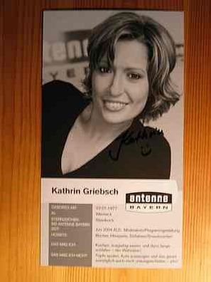 Antenne Bayern Moderatorin Kathrin Griebsch Autogramm!