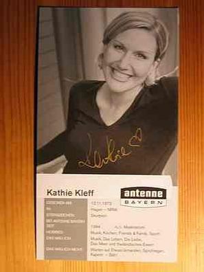 Antenne Bayern Moderatorin Kathie Kleff - handsigniertes Autogramm!!!