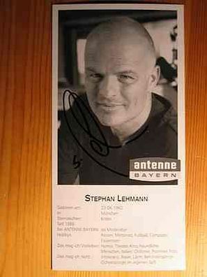 Antenne Bayern Moderator Stephan Lehmann - handsigniertes Autogramm!!!