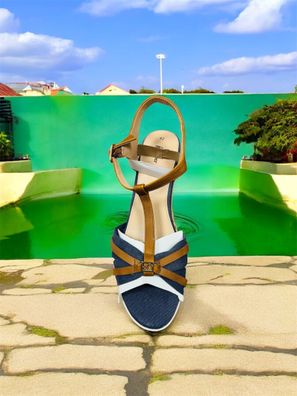 S. Oliver Damen Sandalen mit Keilabsatz