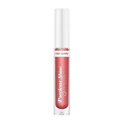 Miss Sporty Lippenstift-Gloss, Juicy Coral - 2.6ml - Strahlender Glanz fuer unwid