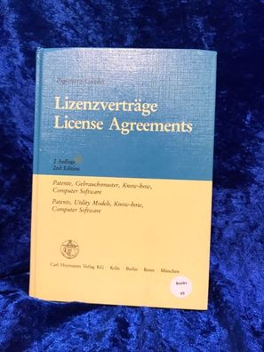 Lizenzverträge / /icense Agreements. Patente, Gebrauchsmuster, Know-how, Computer