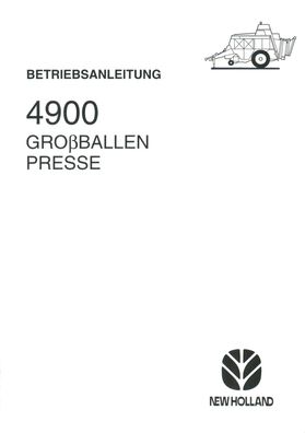 Originale Betriebsanleitung Fiat Hesston Großpackpresse 4900