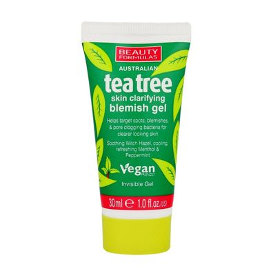 BEAUTY Formulas Tea Tree Haut Clarifying Blemish Gel Spot Treatment 30ml