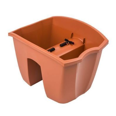 Geländertopf Blumenkasten 25cm Hängetopf Blumentopf Balkontopf DCRO Terrakotta