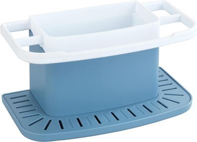 Wenko Spülbeckenorganizer Cosmo Blau – 21 x 11,5 x 11 cm
