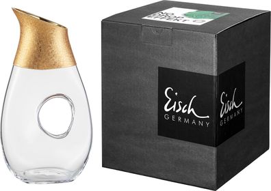 Eisch Vorteilset 2 Stück Krug 706/1.5 gold mit Durchgriff im Geschenkkarton GOLD