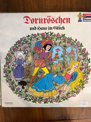 Kinder LP Märchen Vinyl - Dornröschen Hans im Gléck - EUROPA Kinderserie E 279