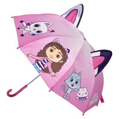 Gabby´s Dollhouse Regenschirm ? 71 cm Leichter Kuppel-Schirm für Regenwetter