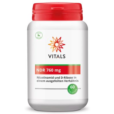 NDR 760 mg Vitamin B3 und D-Ribose, 60 Tabletten von Vitals