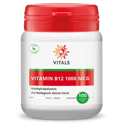 Vitamin B12 1000 mcg, 100 Lutschtabletten von Vitals