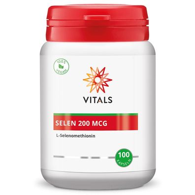 Selen 200 mcg, 100 Kapseln von Vitals