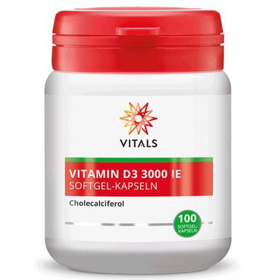 Vitamin D3 75 µg, 100 Kapseln von Vitals