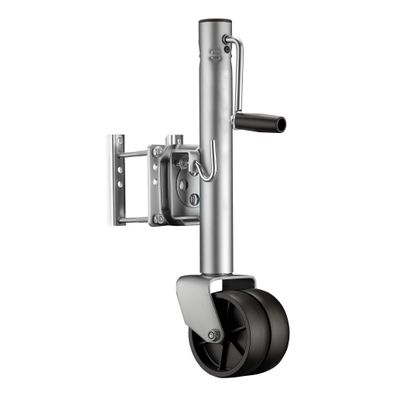 Wiltec Doppelstützrad bis 680kg Schwerlast Anhängerstütze Schwenkarm Bugrad