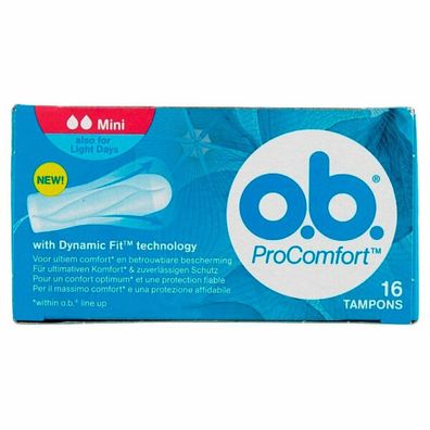 O.B. Procomfort 16 Tampons Mini