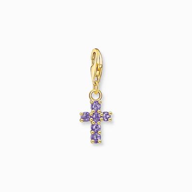 Thomas Sabo - 2036-414-13 - Charm - Damen - 925er Silber gelbvergoldet - Kreuz