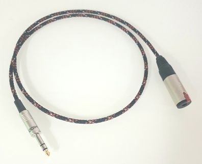 Viablue EPC4 Silver / HighEnd Kopfhörer-Verlängerung / 6,3mm Klinke / Red