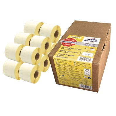 Zweckform Rollenetiketten 36x89mm weiß AVERY Zweckfrom AS0722390