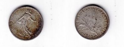 1 Franc Silber Münze Frankreich 1910 (100249)