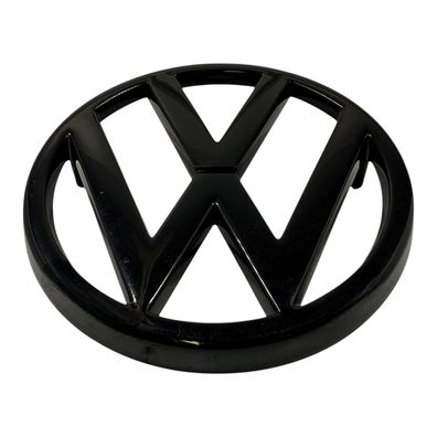 Emblem Zeichen Logo Kühlergrill Schwarz VW Bus T3 Golf Cabrio Caddy Jetta 95mm