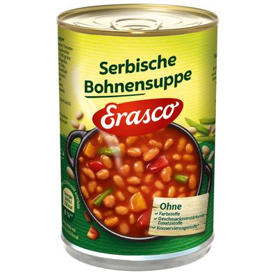 Erasco Serbische Bohnensuppe mit grünen Bohnen und Paprika 390ml