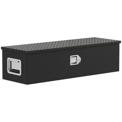 Aufbewahrungskiste aus Aluminium, Lagerungsbox für Anhänger 99 x 33 x 25,5 cm