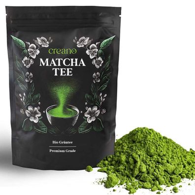 creano Bio Matcha Tee 100g - Premium Qualität - Grüner Tee für Matcha