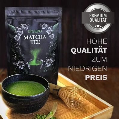 Bio Matcha Tee 100g - Premium Qualität - Grüner Tee für Matcha Latte, Smoothies