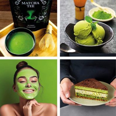 Bio Matcha Tee 100g - Premium Qualität - Grüner Tee für Matcha Latte, Smoothies