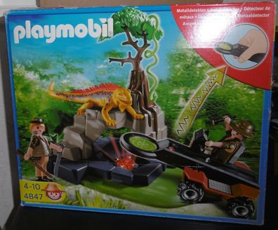 Playmobil 4847 Schatzjäger Schatzsuche mit Metalldetektor Treasure Hunter Jäger