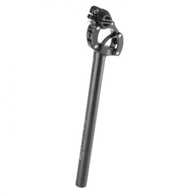 Sattelstütze Federbelastet Parallelogramm 27,2 X 350 Mm Aluminium Schwarz