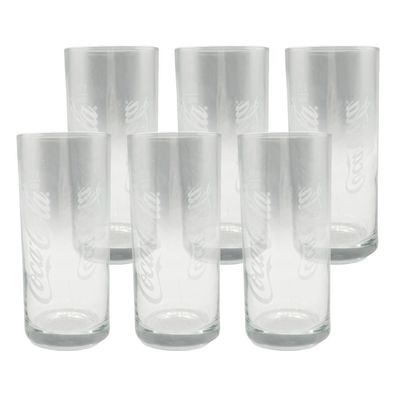 Original Coca-Cola Gläser 0,2l geeicht – 6er Set Trinkgläser | Softdrinkgläser