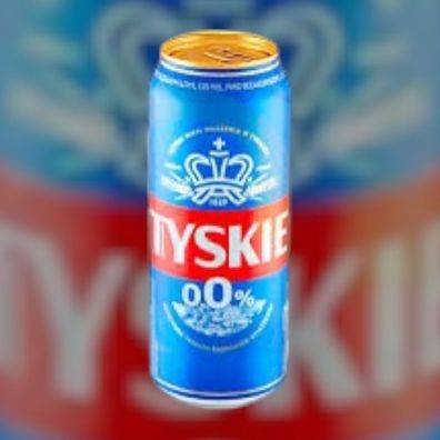 12 x Tyskie alkoholfrei in der 0,5l Dose - Bier aus Polen