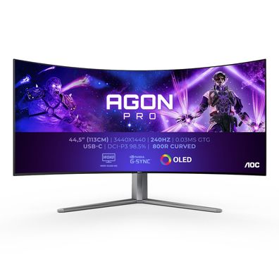 AOC AGON PRO AG456UCZD - OLED-Monitor - gebogen - 114.3 cm (45") - HDR