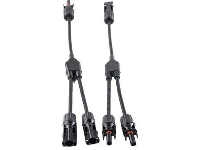 Fothermo Solaranschluss Solarkabel Parallelstecker Solarmodul 2 3 4 fach Solar