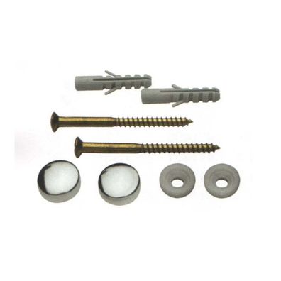 WC Befestigung 6 x 70 Chrom Komplett-Set, Toilettenbefestigung