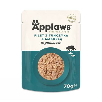 Applaws - Katzennassfutter 70 g Jelly-Beutel - Thunfisch-Makrele &#40;178-275&#41;