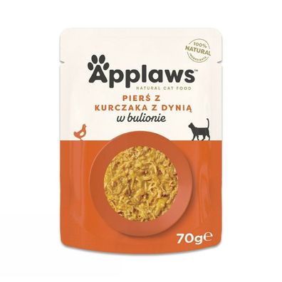 Applaws - Katzennassfutter 70 g Beutel - Huhn und Kürbis &#40;178-001&#41;
