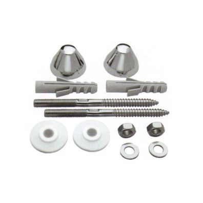 Urinalbefestigung M10 x 140 Chrom Komplett-Set, Pissoirbefestigung