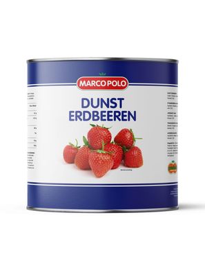 Marco Polo Dunst Erdbeeren 980g Obstkonserve - fruchtig in Wasser eingelegt