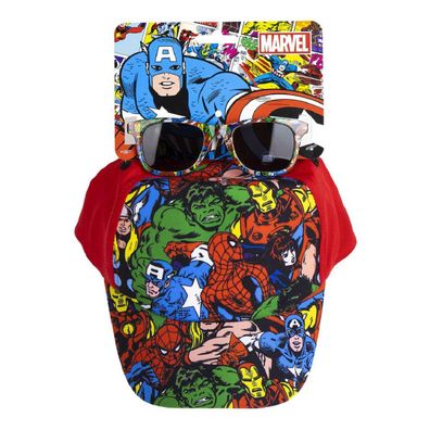 Marvel Avengers Kinder Cap & Sonnenbrille – Stylisches Set für sonnige Tage