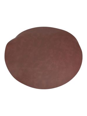 Lacor Tischset rund Leder Braun Ø 40 cm