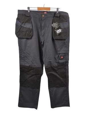 Lee Cooper Arbeitshose Herren Cargostil grau schwarz mit Kniepolster Gr. 42