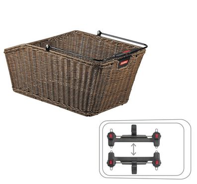 Klickfix Structura GT Gepäckkorb braun fein KorbKlip 18L max 10kg Uniklip2 Adapter