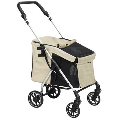 Hundewagen leicht Hundebuggy aus Aluminium klappbar für Hunde & Katzen bis 10 kg