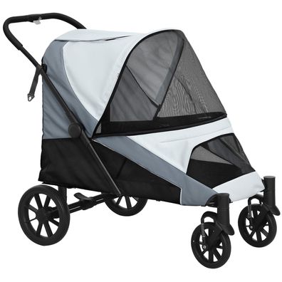 Hundewagen Hundebuggy klappbar für große Hunde & Katzen bis 30 kg Katzenbuggy