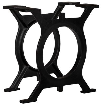 vidaXL Couchtisch-Beine 2 Stk. O-Gestell Gusseisen