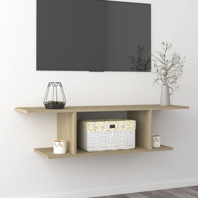 vidaXL TV-Wandschrank Sonoma-Eiche 103x30x26,5 cm